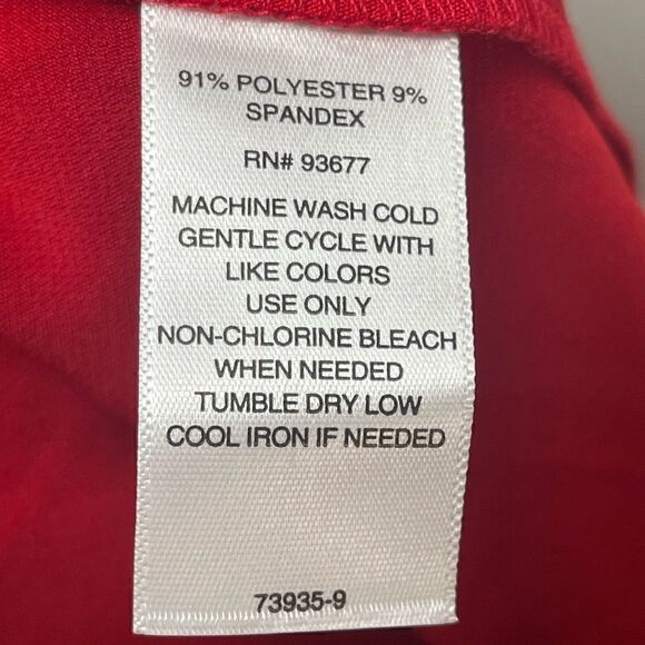 NWTs Liz Claiborne A Line Skirt in Red Size 14 - Picture 6 of 9